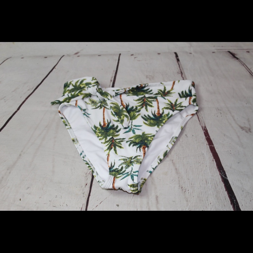 Xhilaration Palm Print Juniors' Bikini Bottom